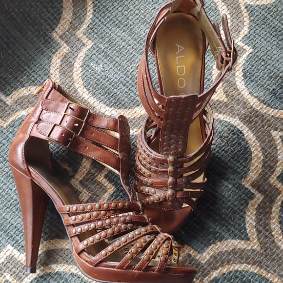 Aldo Shoes - Aldo cage brown heel